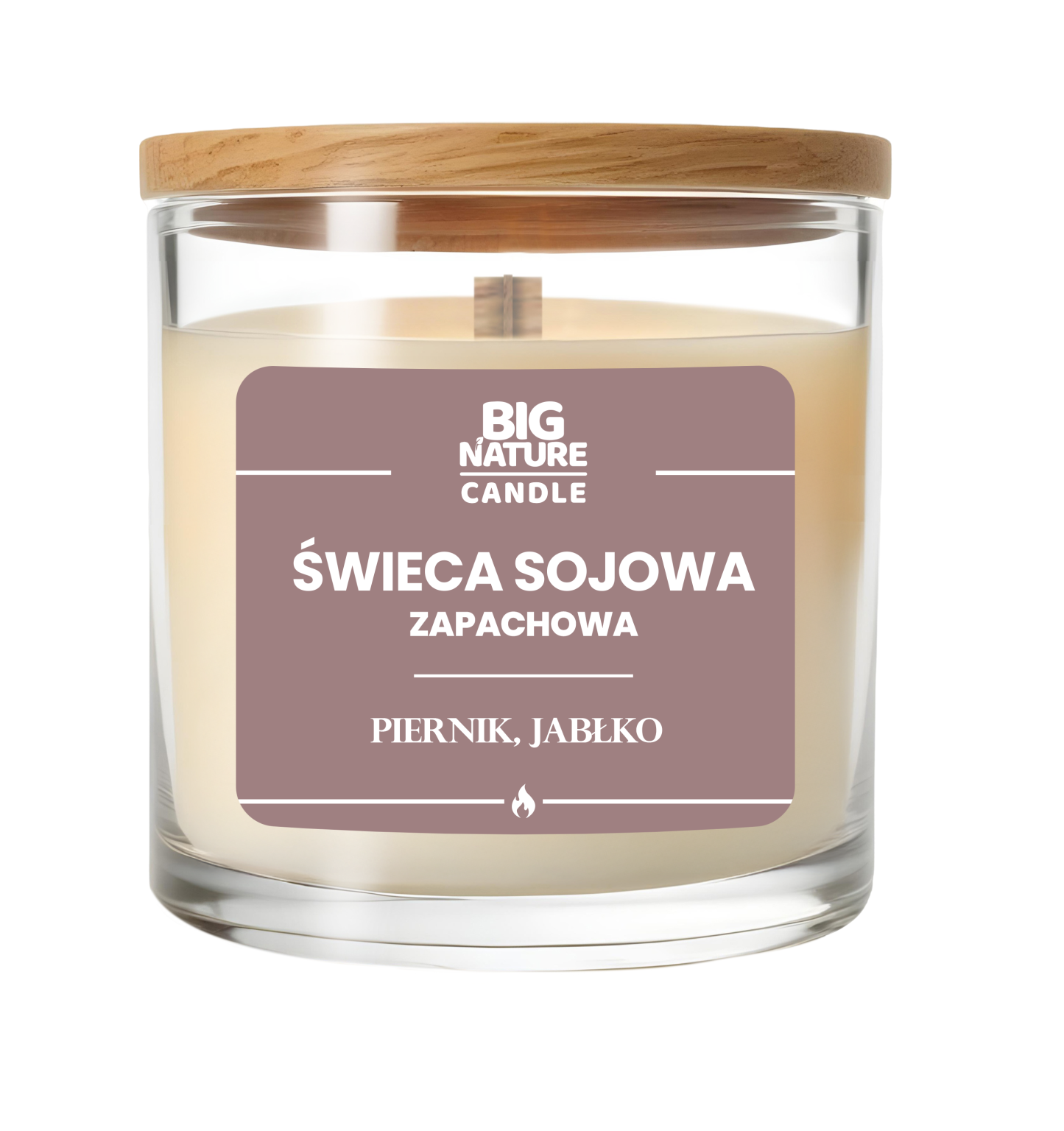 Świeca sojowa o zapachu Piernik i jabłko