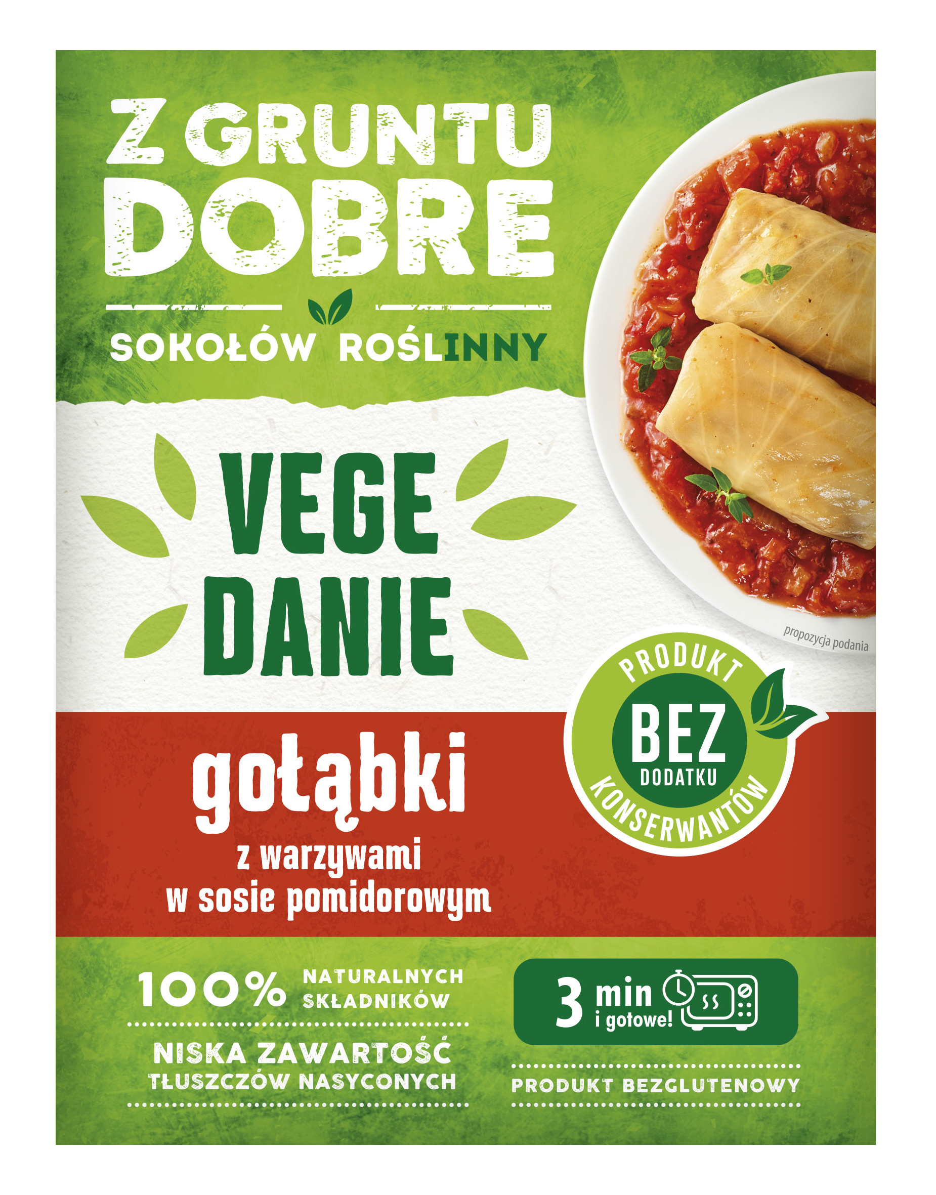 Gołąbki z warzywami w sosie pomidorowym (vege danie)