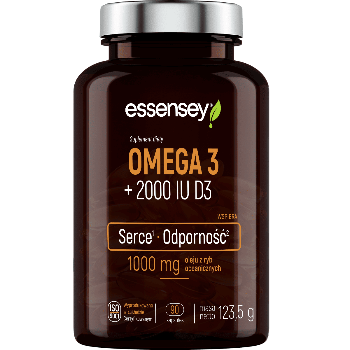 OMEGA-3 + witamina D3 2000 IU (90 kaps.) - suplement diety