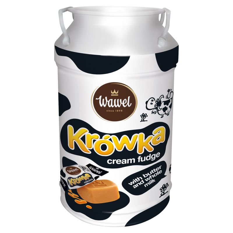 Cukierki krówka mleczna w puszce