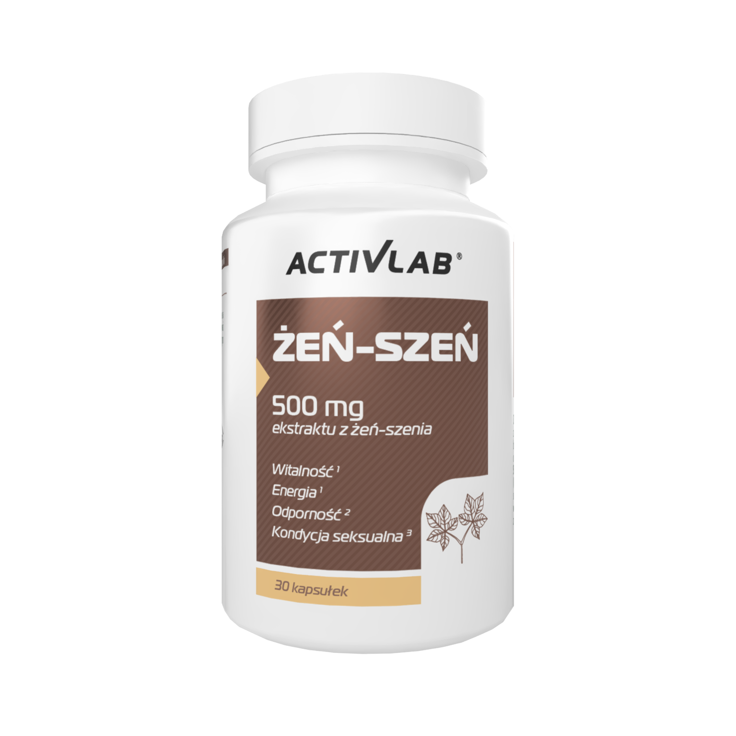 Żeń-Szeń 500 mg (30 kaps.) - suplement diety