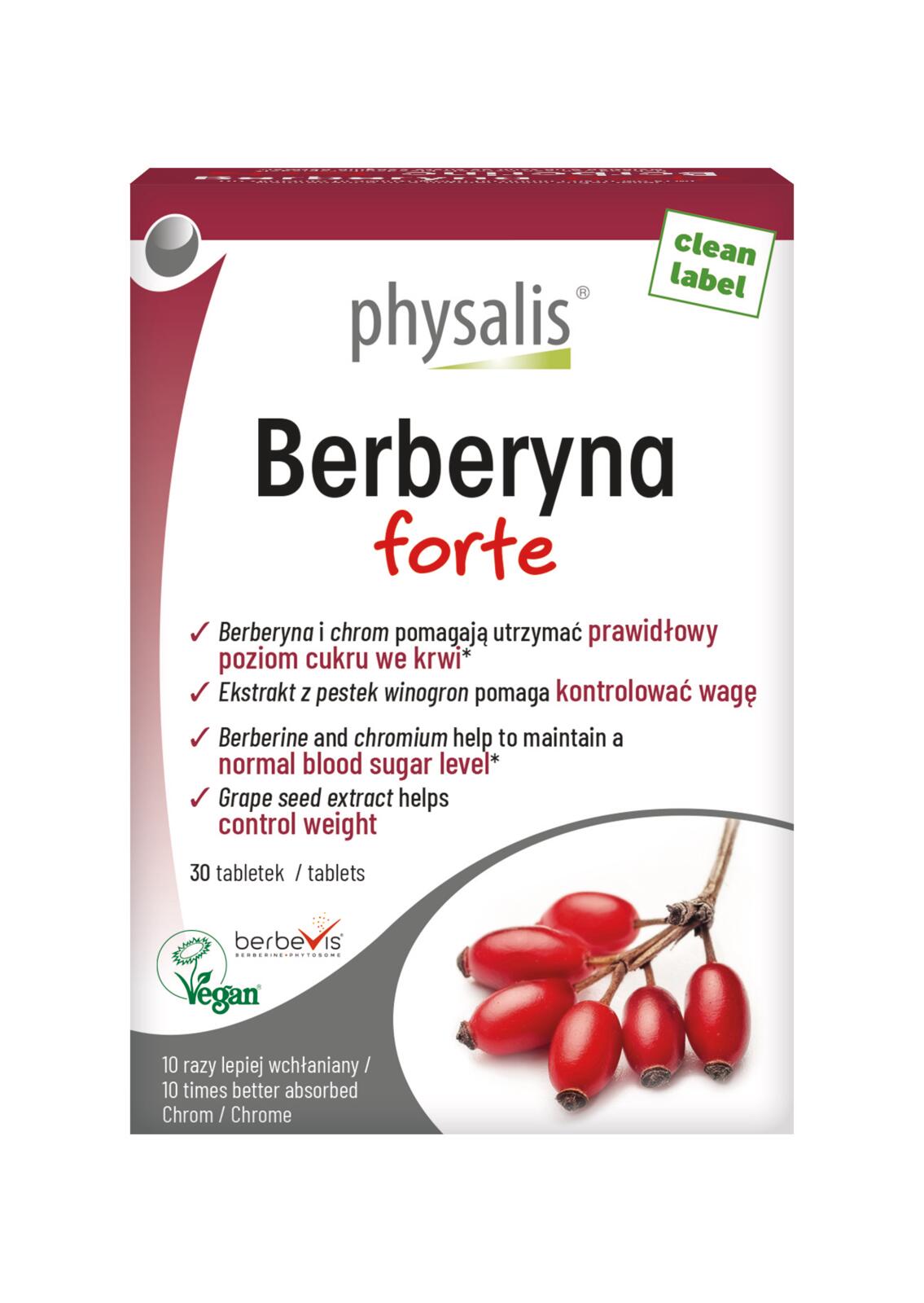 Berberyna forte - suplement diety (30 tabl.)