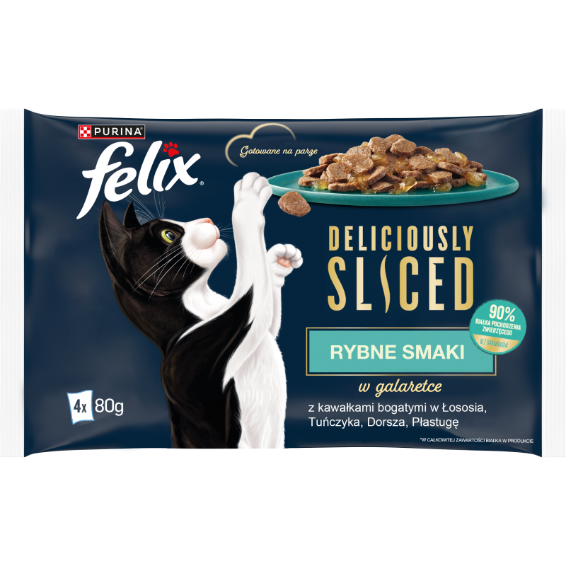 Rybne Smaki Mokra karma dla kota (4x80 g)