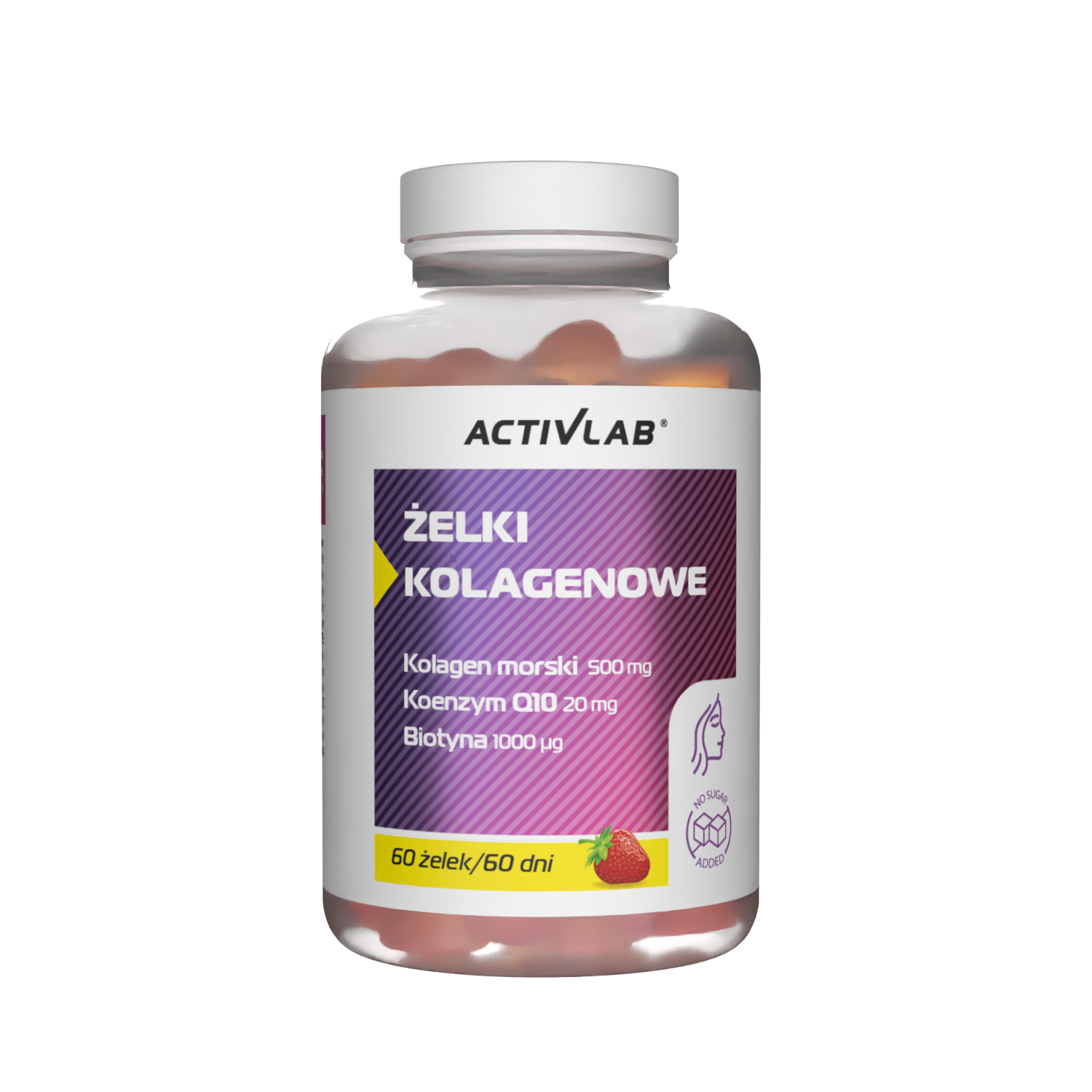 Żelki kolagenowe z koenzymem Q10 i biotyną - suplement diety