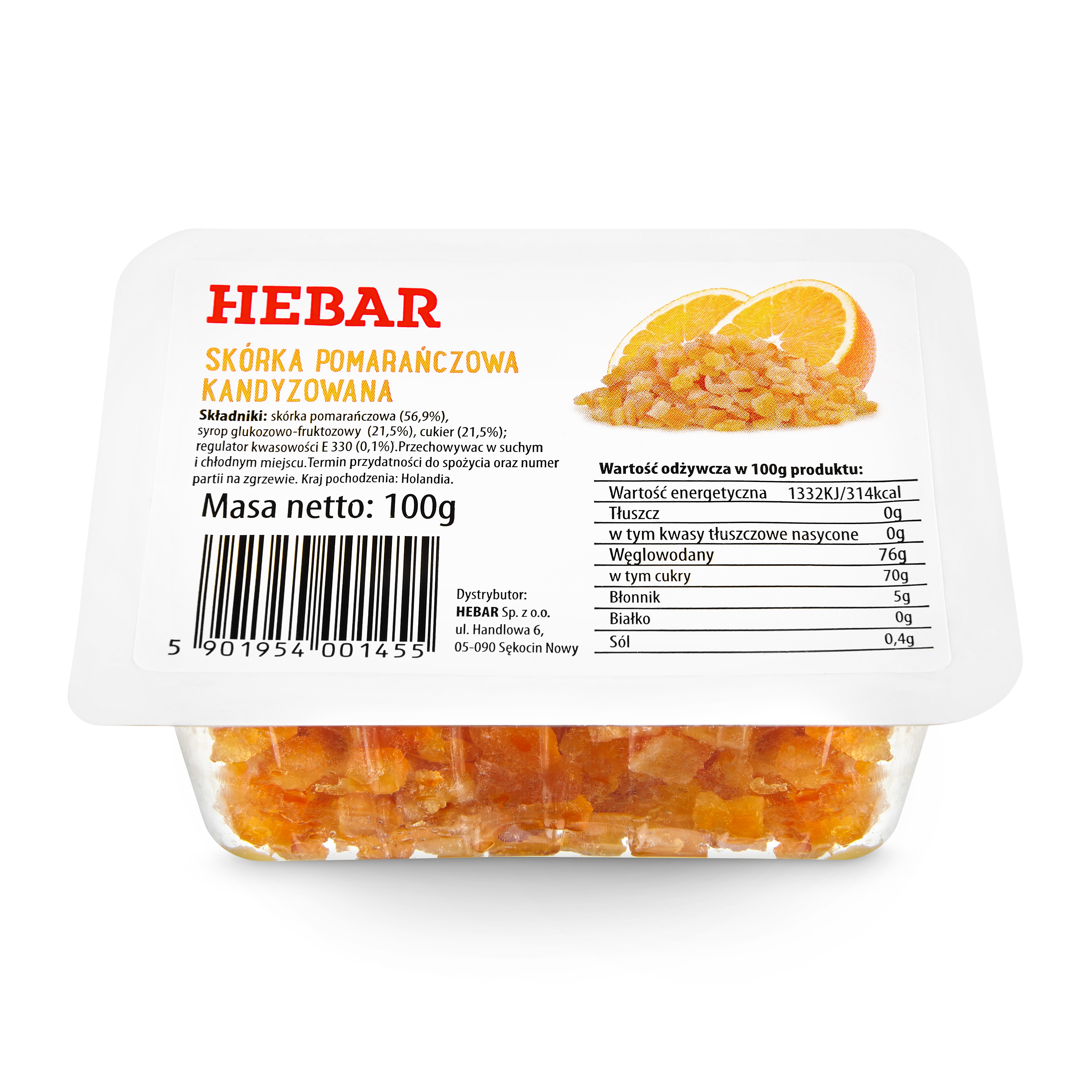 Skórka pomarańczowa kandyzowana