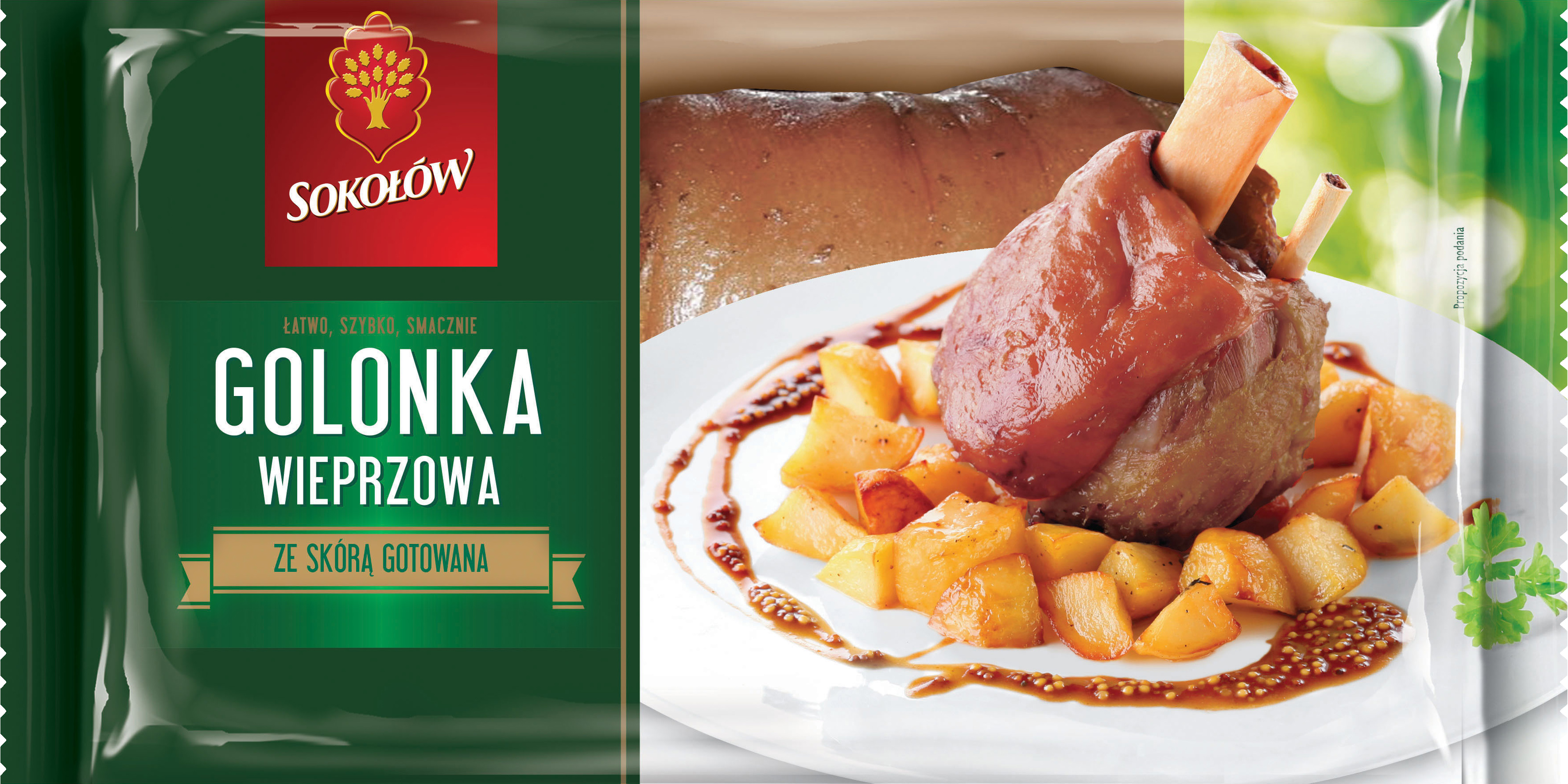 Golonka wieprzowa ze skórą gotowana