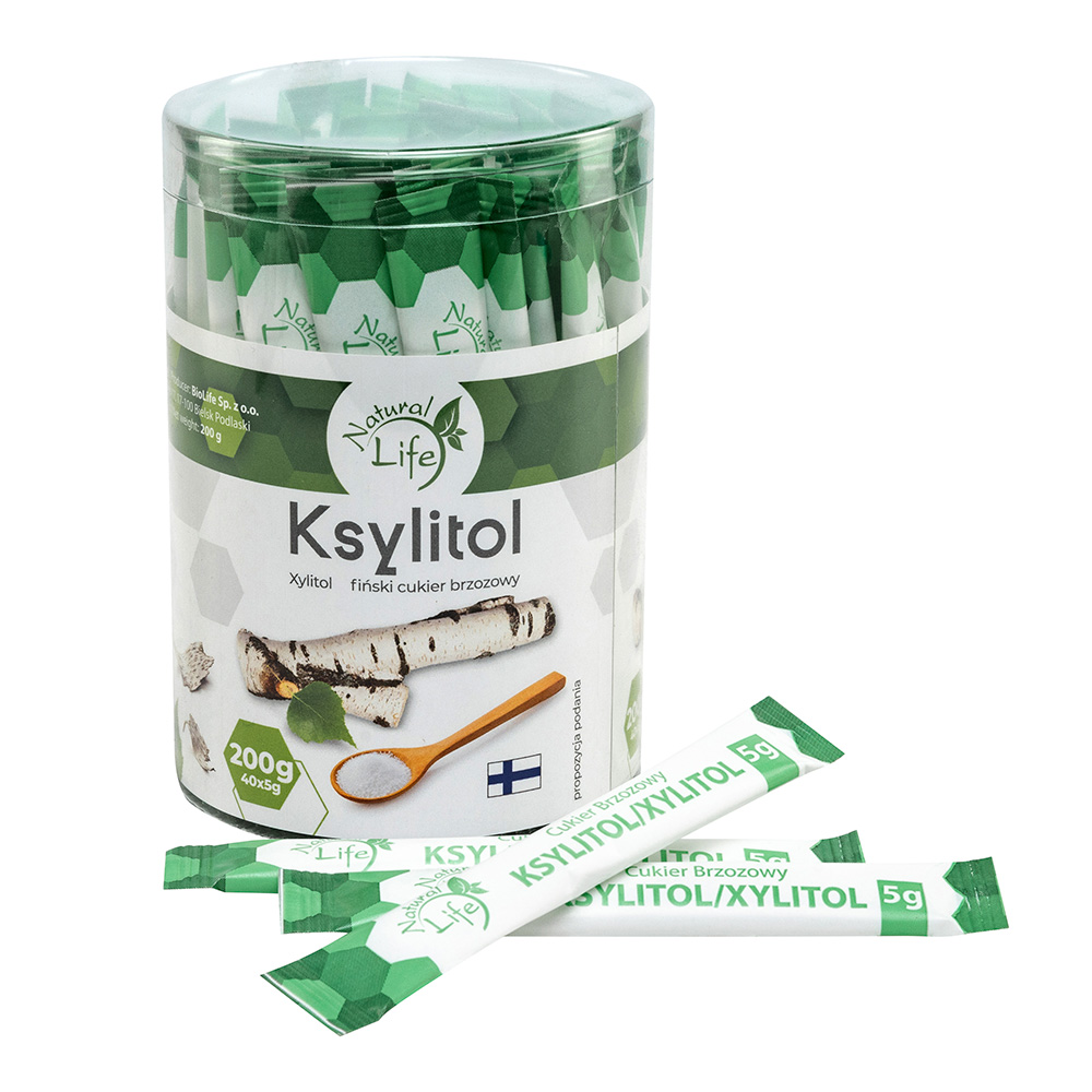 Ksylitol - fiński cukier brzozowy w saszetkach (40x5g)