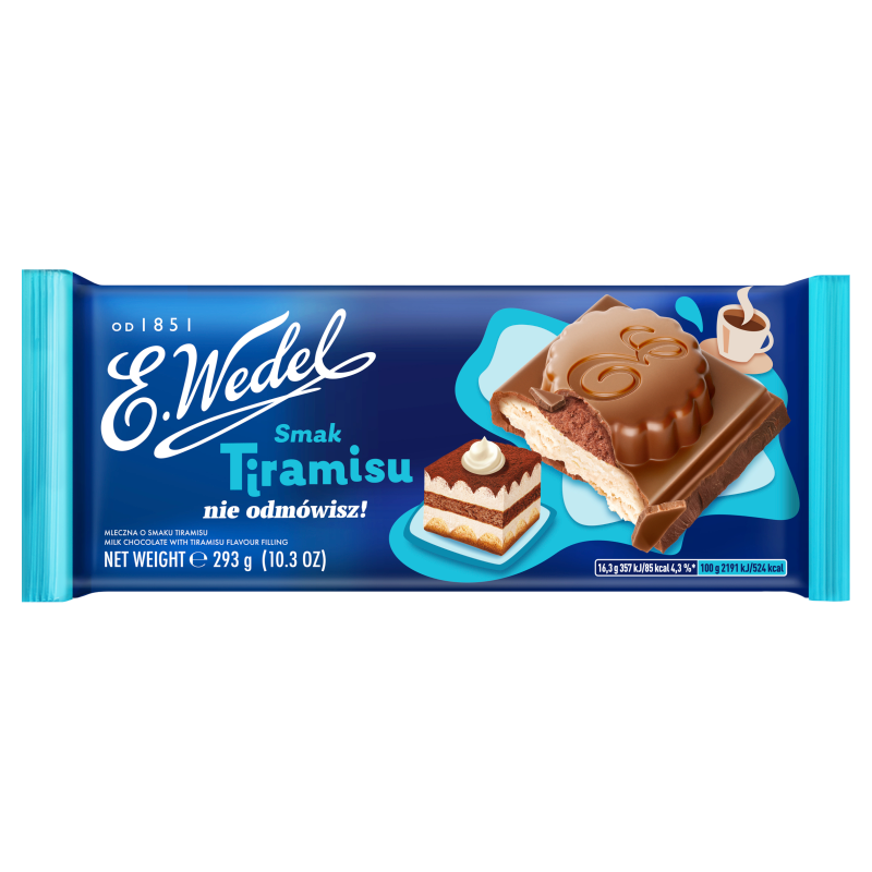 Czekolada mleczna o smaku tiramisu