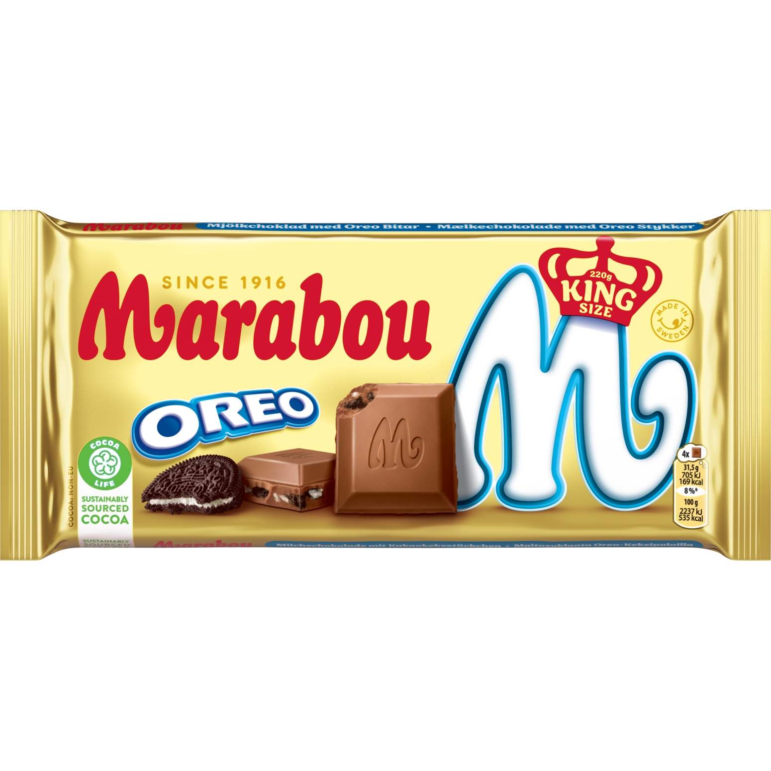 Czekolada mlecza Oreo