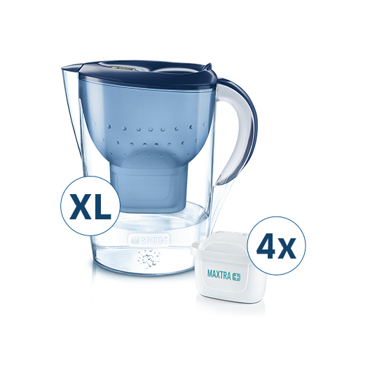 Dzbanek filtrujący Brita Marella XL niebieska +4 wkłady Maxtra Pure