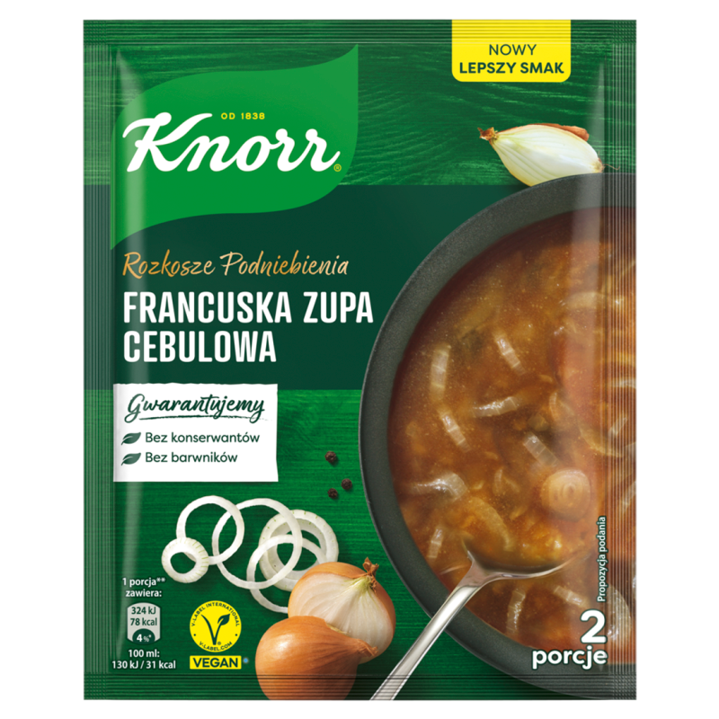 Francuska zupa cebulowa z prażoną cebulką
