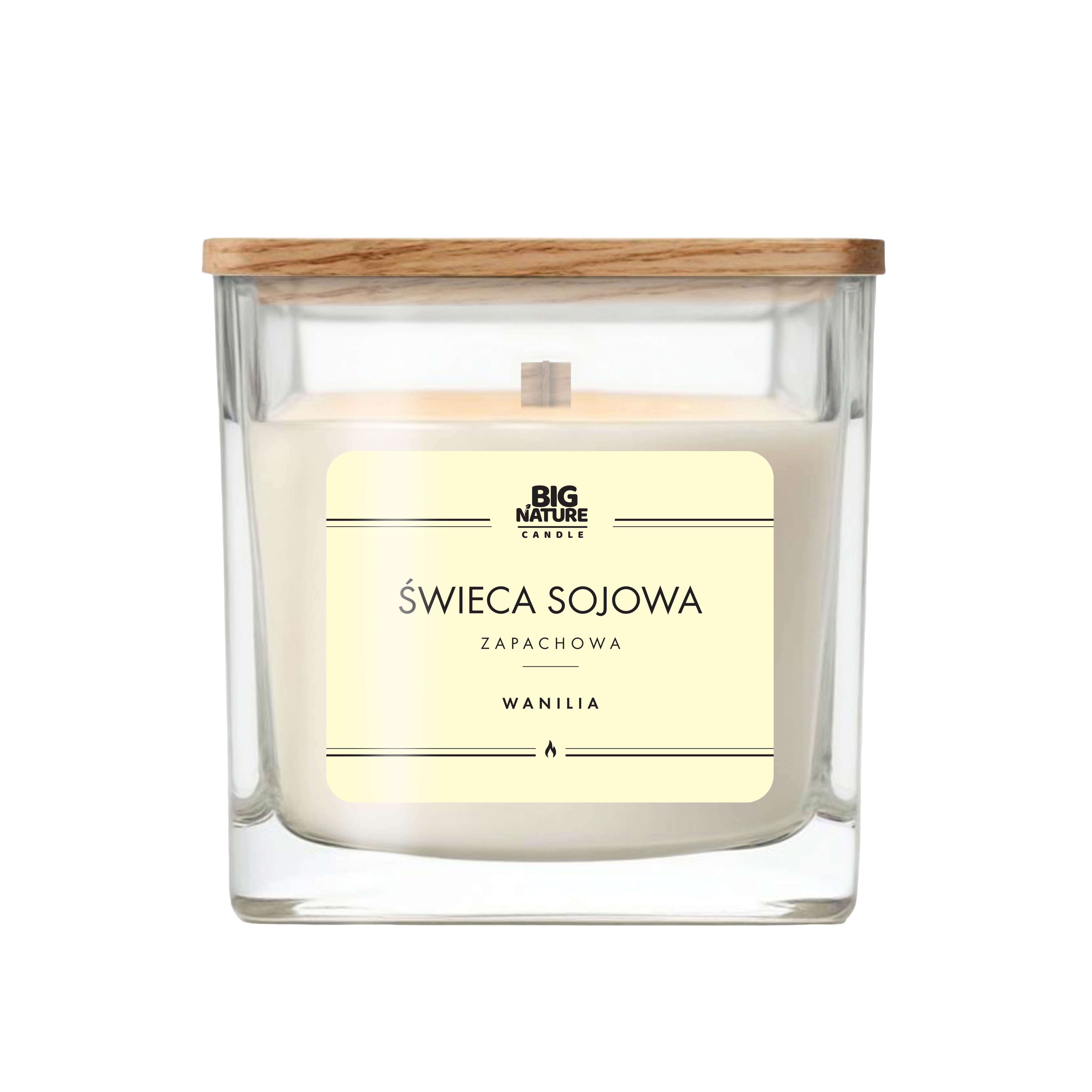 Świeca sojowa o zapachu Wanilia