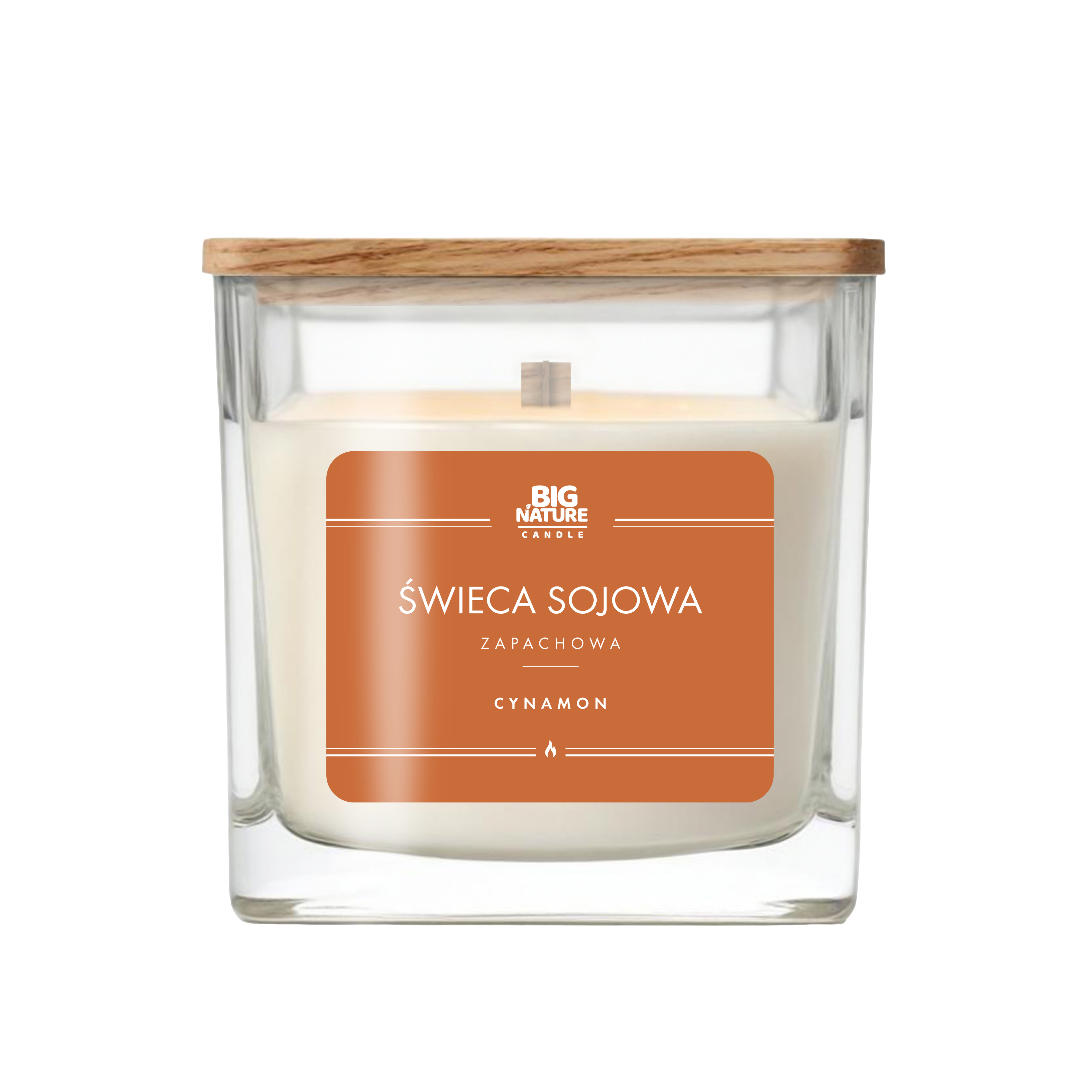 Świeca sojowa o zapachu Cynamon