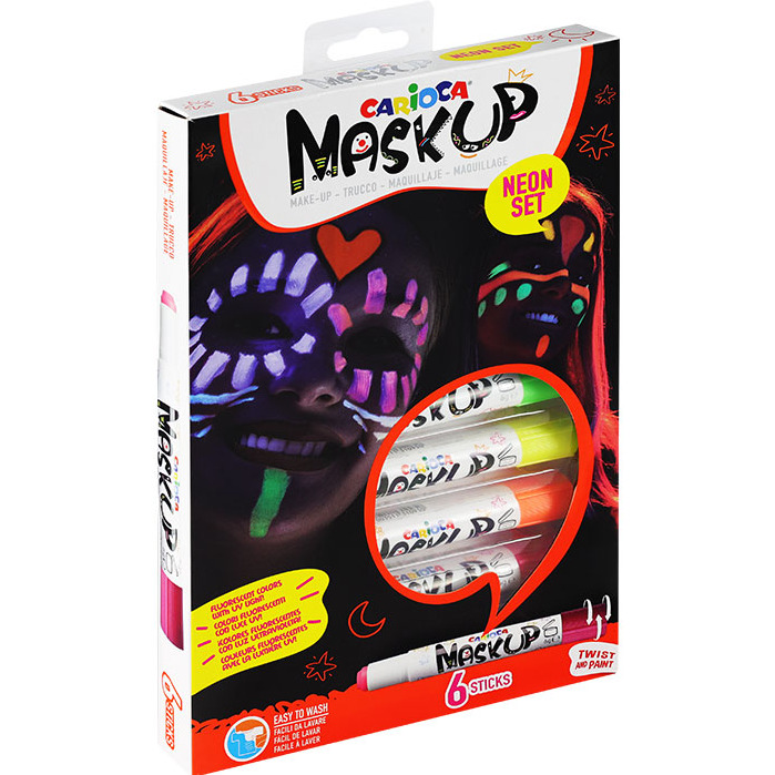 Kredki do twarzy MaskUP 6 kolorów neonowe
