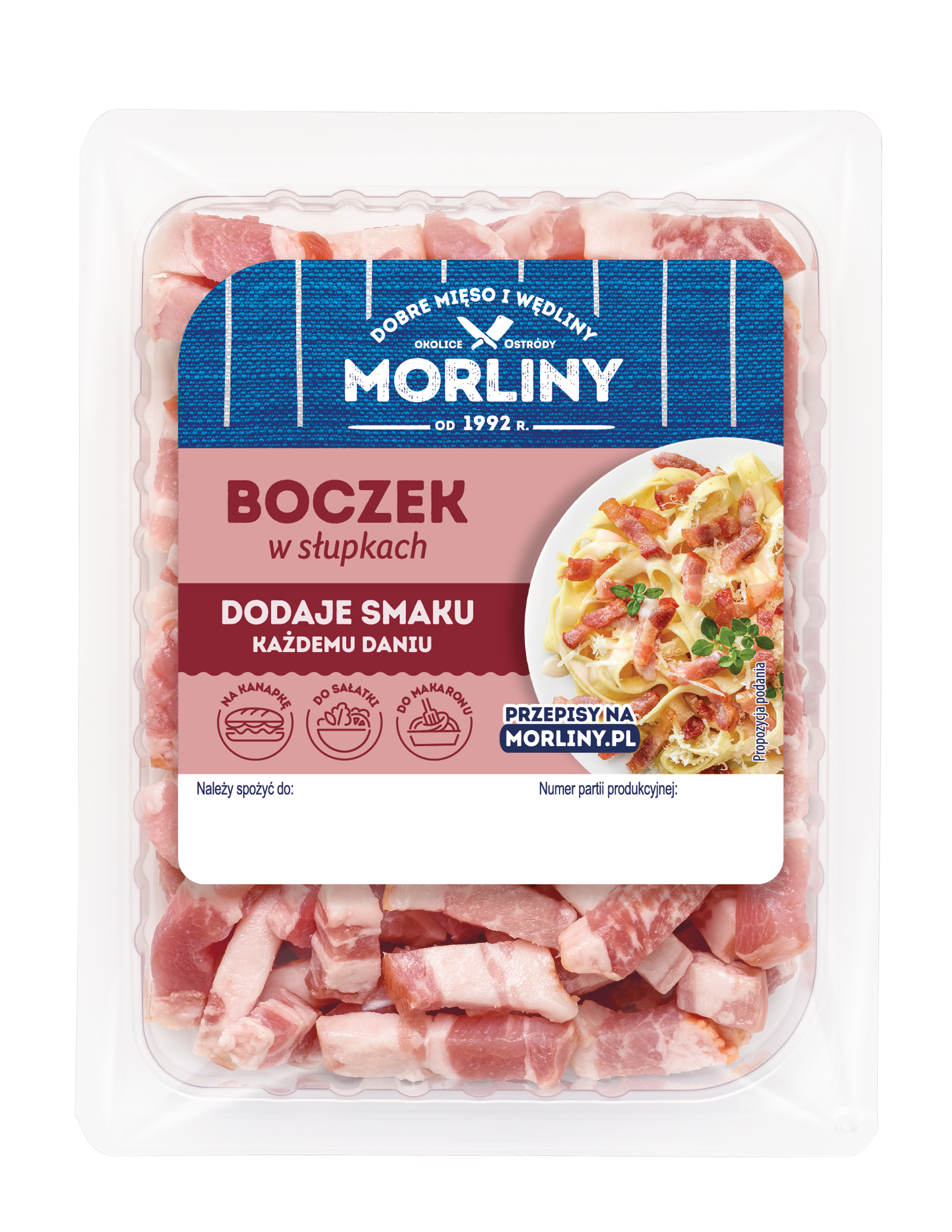 Boczek w słupkach
