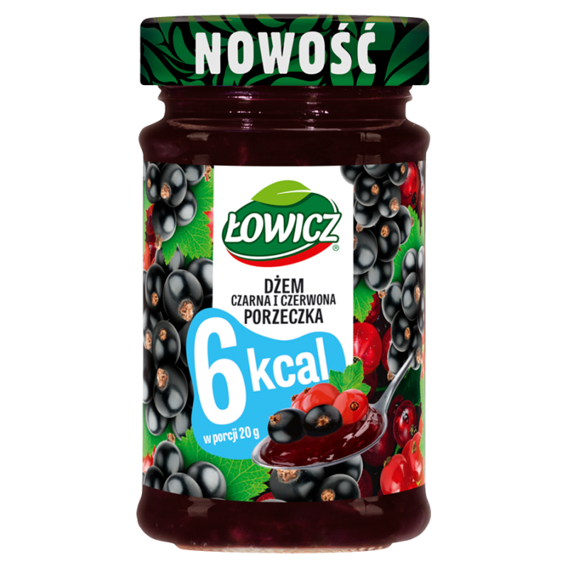 Dżem 6 kcal z czarnej i czerwonej porzeczki