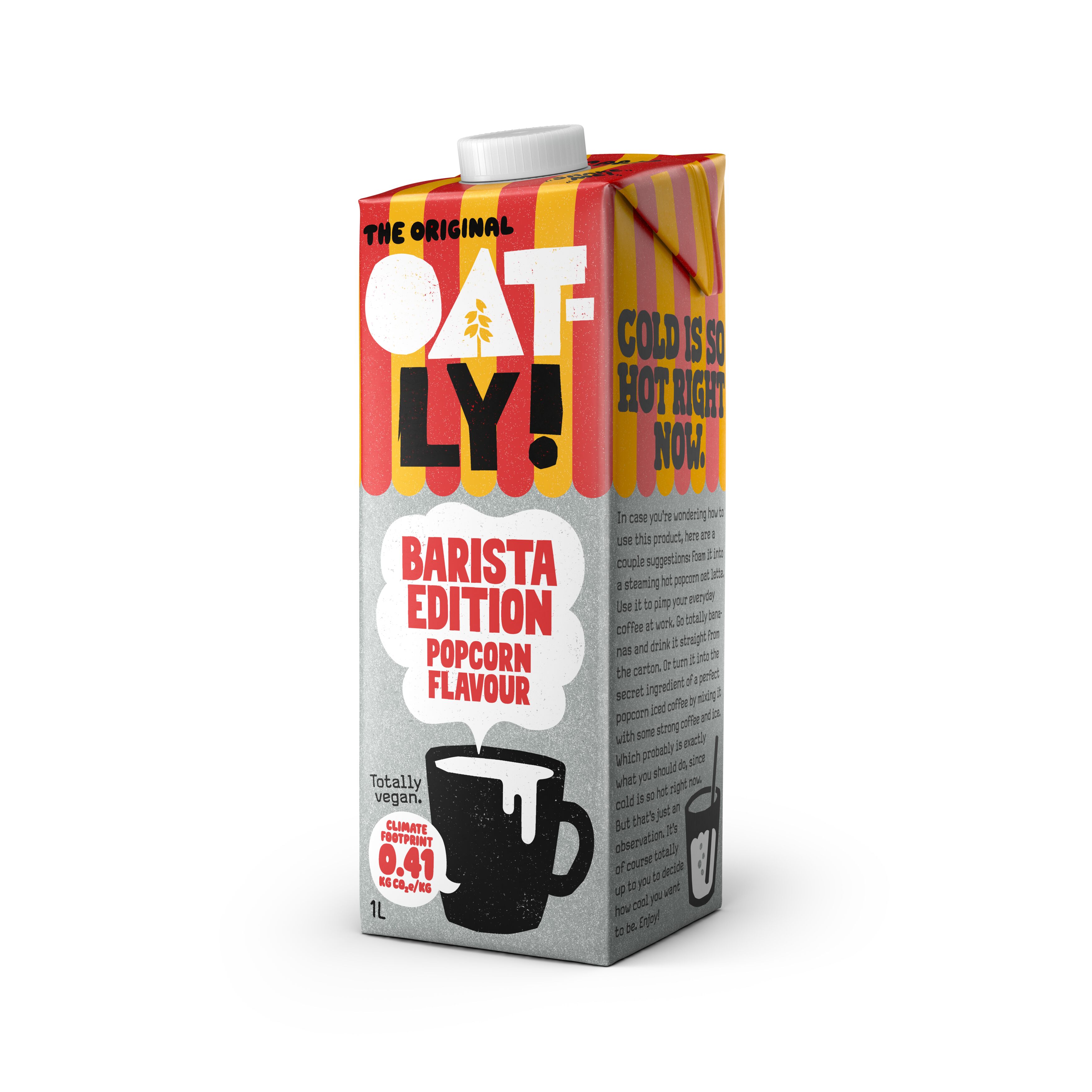 Napój owsiany barista o smaku popcornu