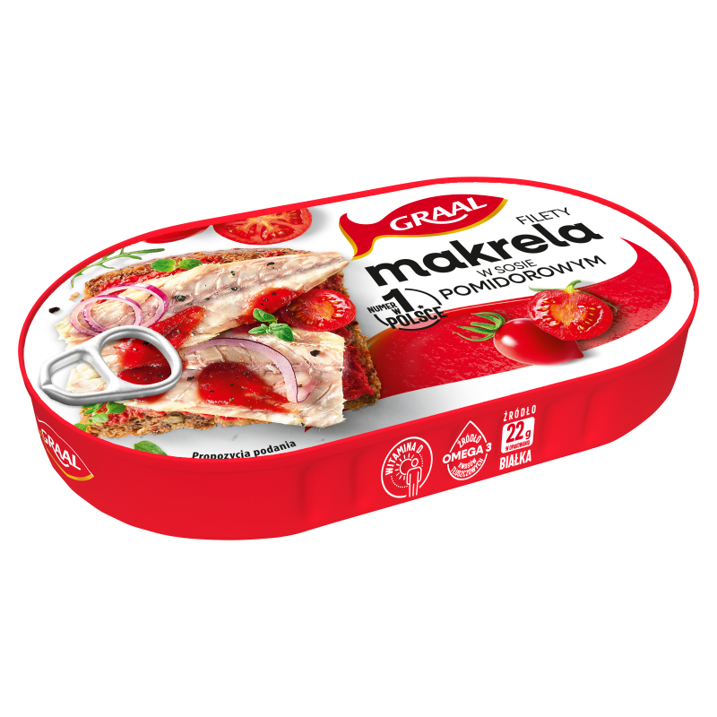 Filety z makreli w sosie pomidorowym