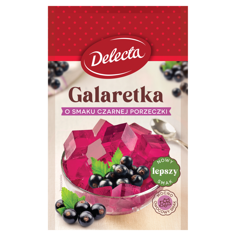 Galaretka o smaku czarnej porzeczki