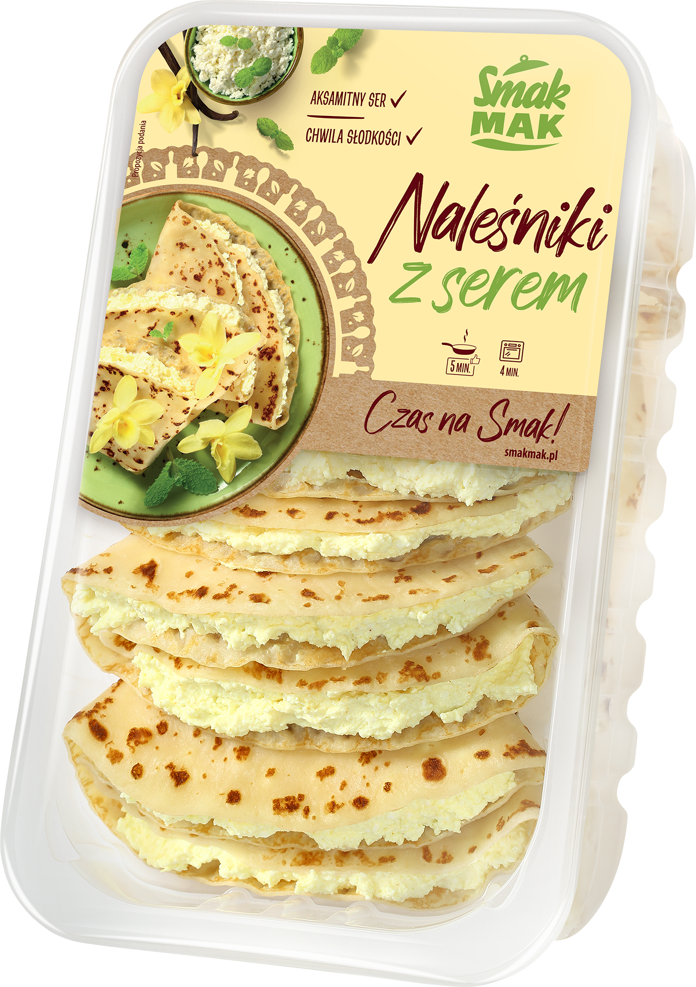 Naleśniki z nadzieniem serowym