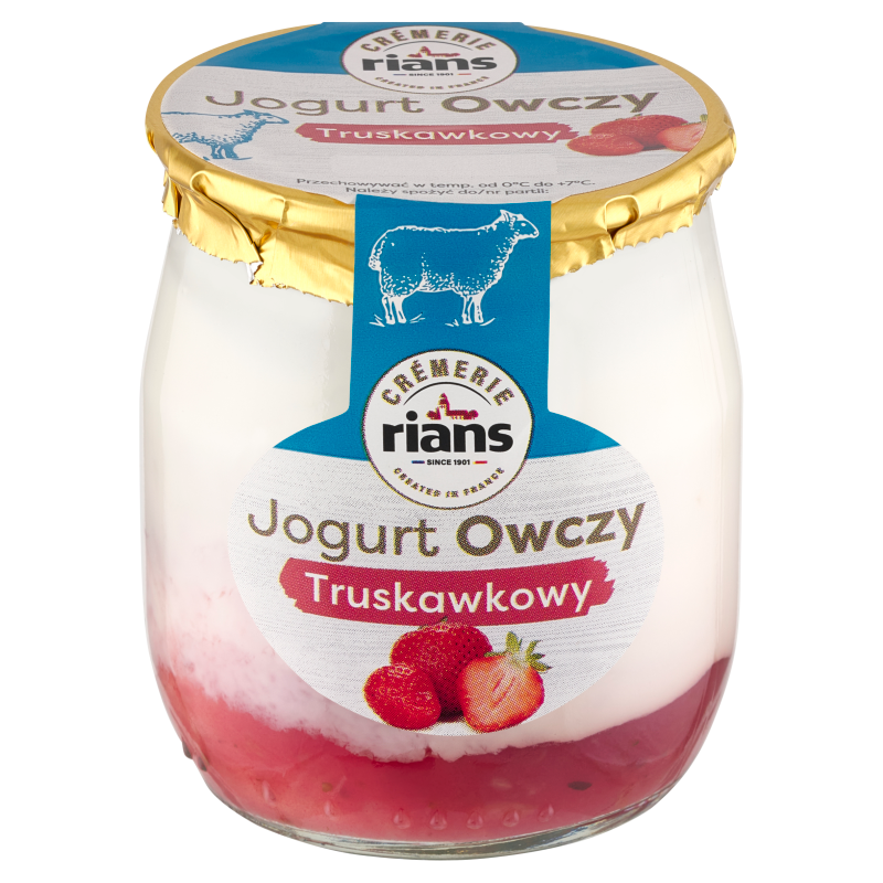 Jogurt owczy truskawkowy