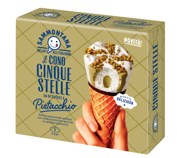 Lody waniliowo-pistacjowe z dodatkami 4 szt.