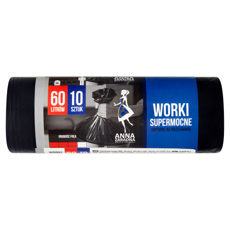 Worki supermocne 60l 10 szt.