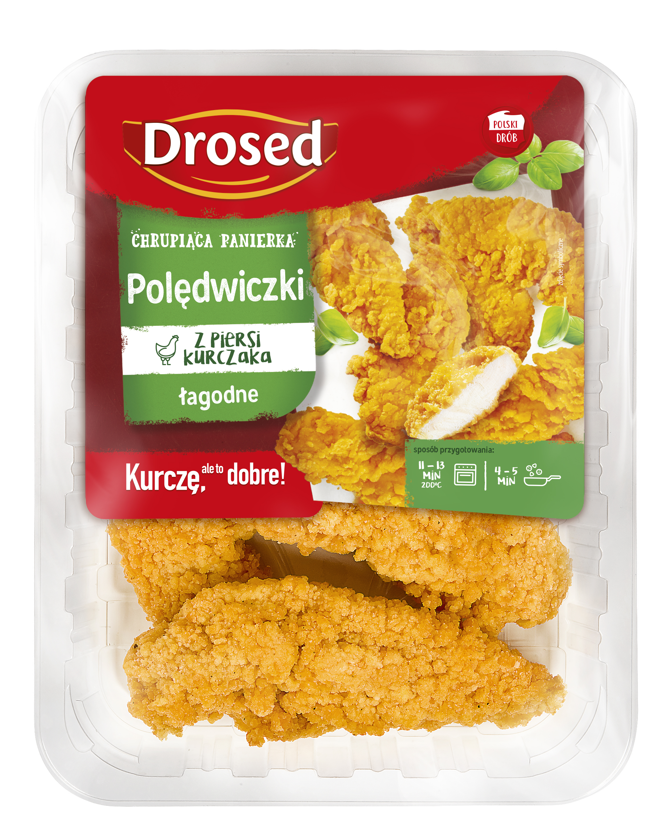 Polędwiczki z piersi kurczaka panierowane łagodne