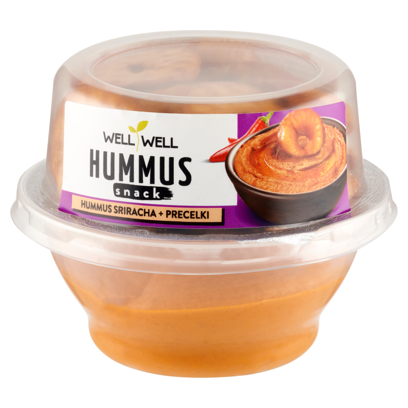 Hummus sriracha z preclami