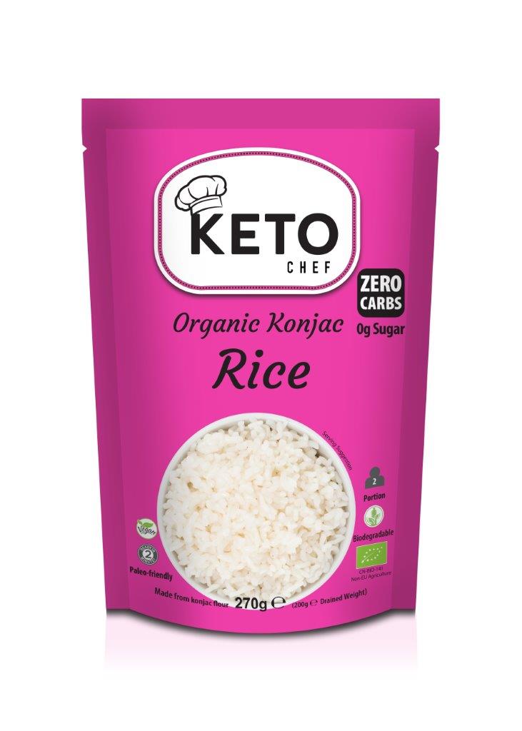 Makaron konjac w kształcie ryżu bezglutenowy BIO