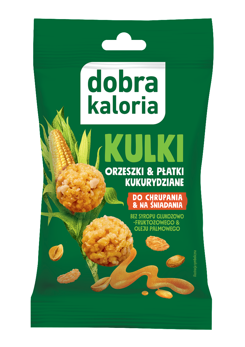 Kulki śniadaniowe - orzeszki i płatki kukurydziane