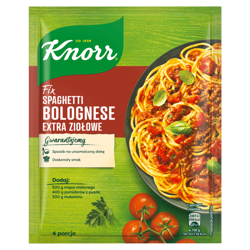 Spaghetti Bolognese extra ziołowe