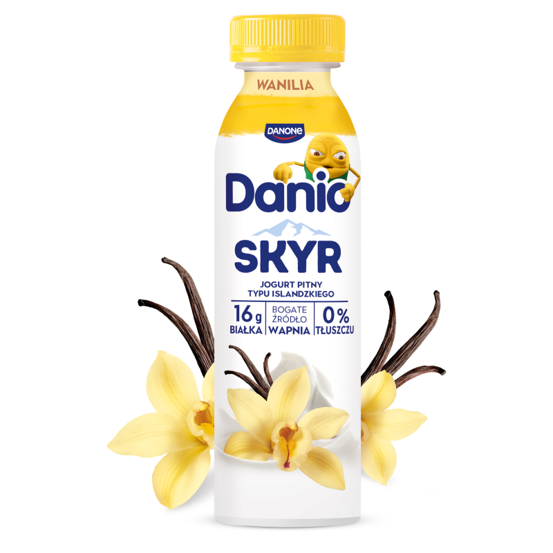 Skyr jogurt pitny typu islandzkiego wanilia