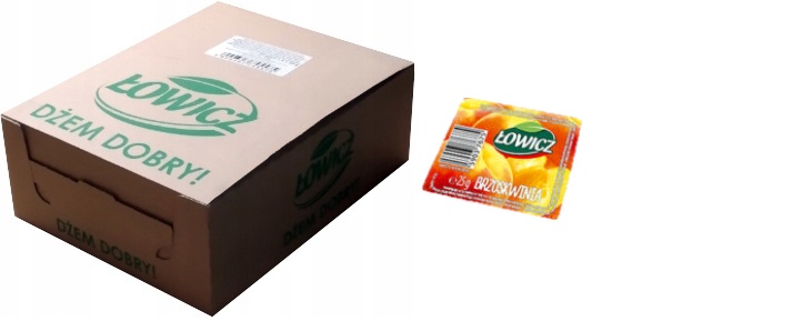 Mini dżem brzoskwiniowy w porcjach 30 szt x 25g