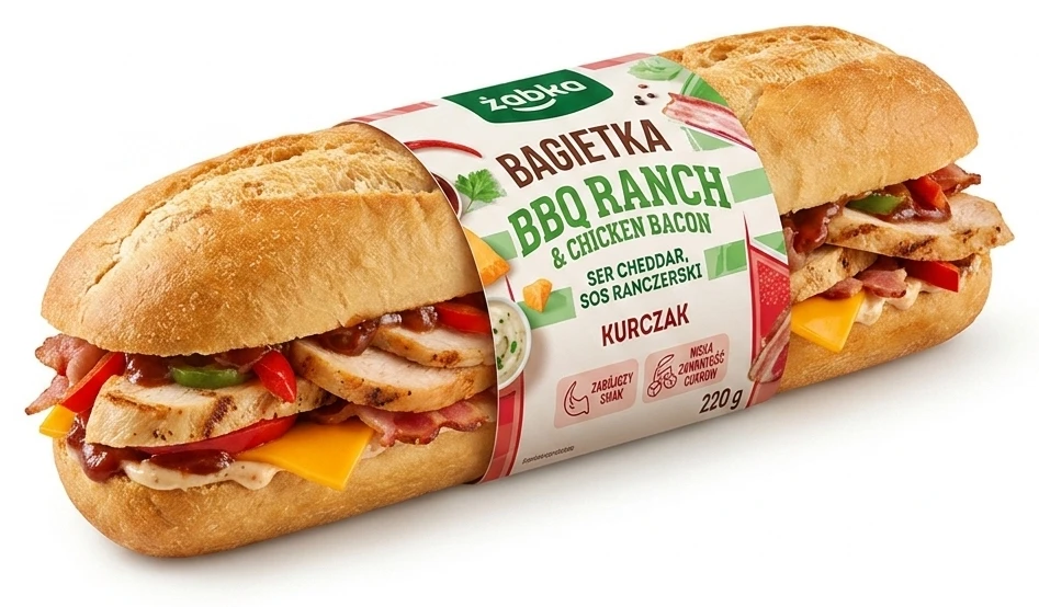Bagietka BBQ Ranch & Chicken Bacon