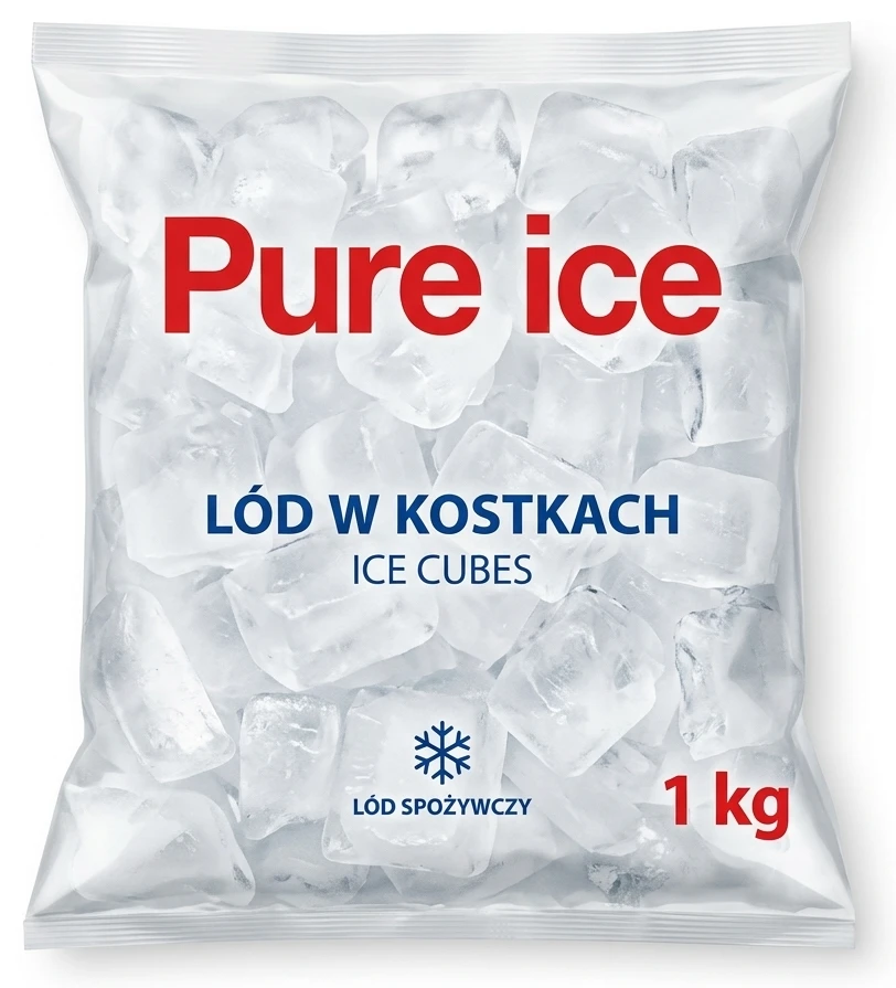 Lód w kostkach Pure Ice lub Ice Planet