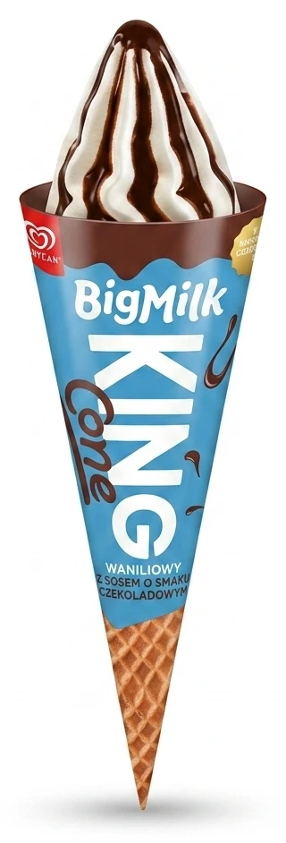 Lody Big Milk King rożek