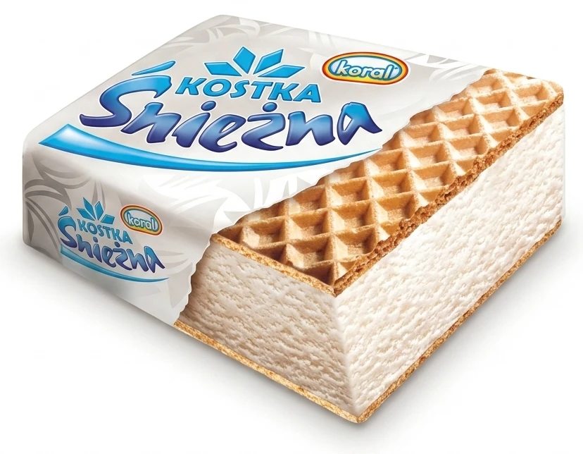 Lody Kostka Śnieżna Koral