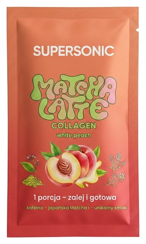 Matcha Latte Supersonic collagen, white peach