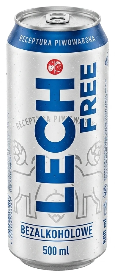 Piwo lub napój piwny Lech lub Lech Free