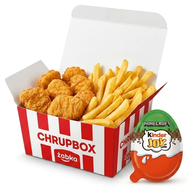Chrupbox + Jajko Kinder Niespodzianka lub Kinder Joy