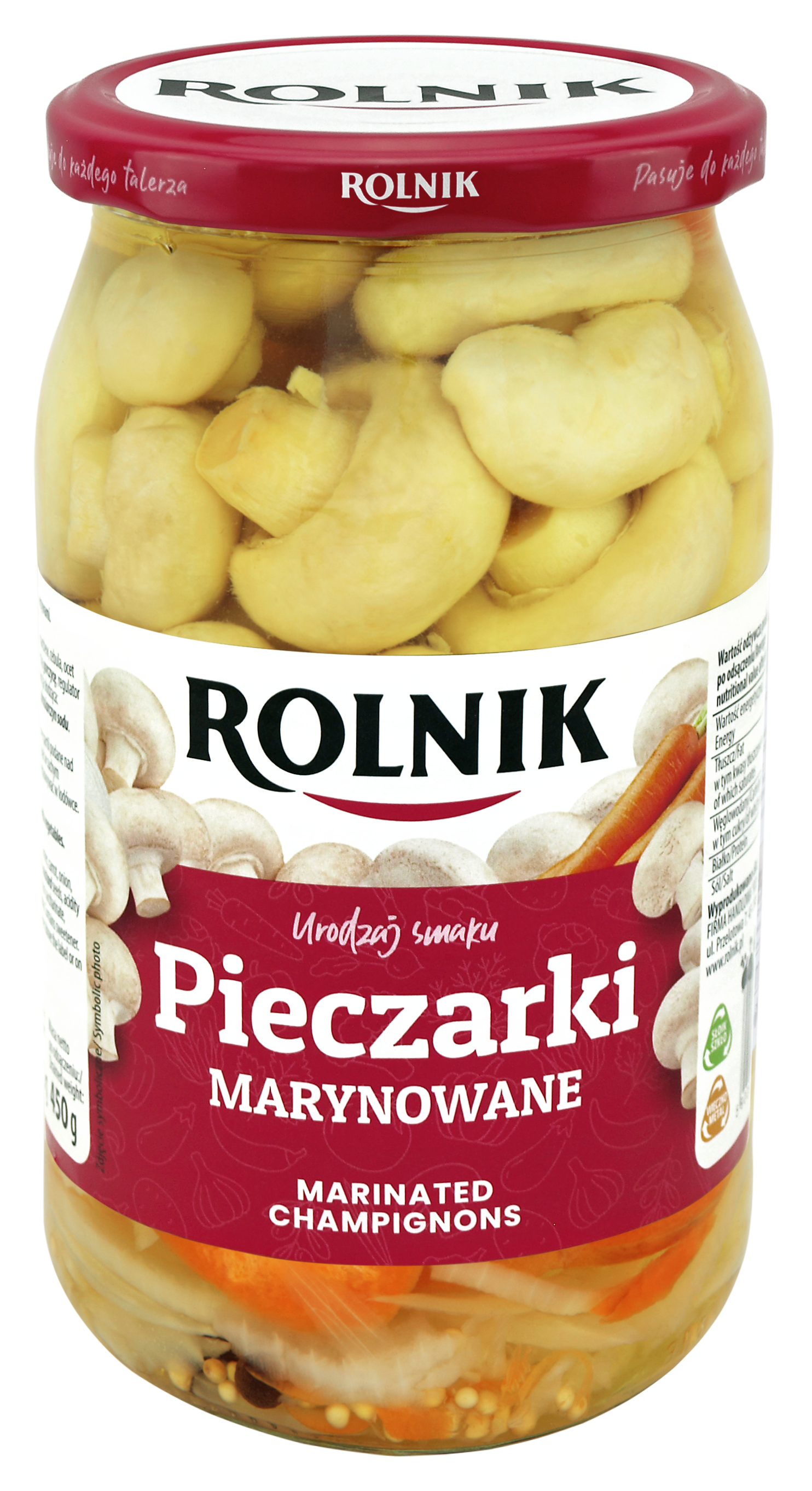 Pieczarki Marynowane Rolnik 800 Ml