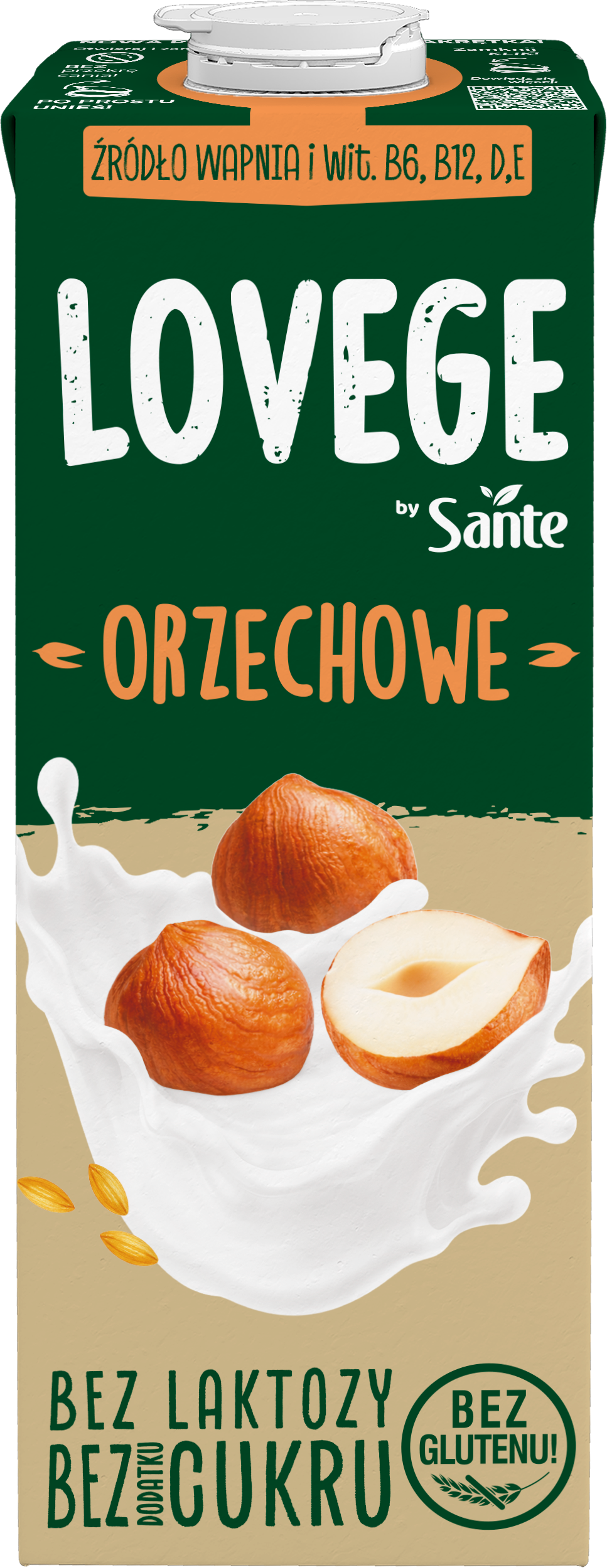 Napój Lovege Orzech Laskowy B/Cukru 1L