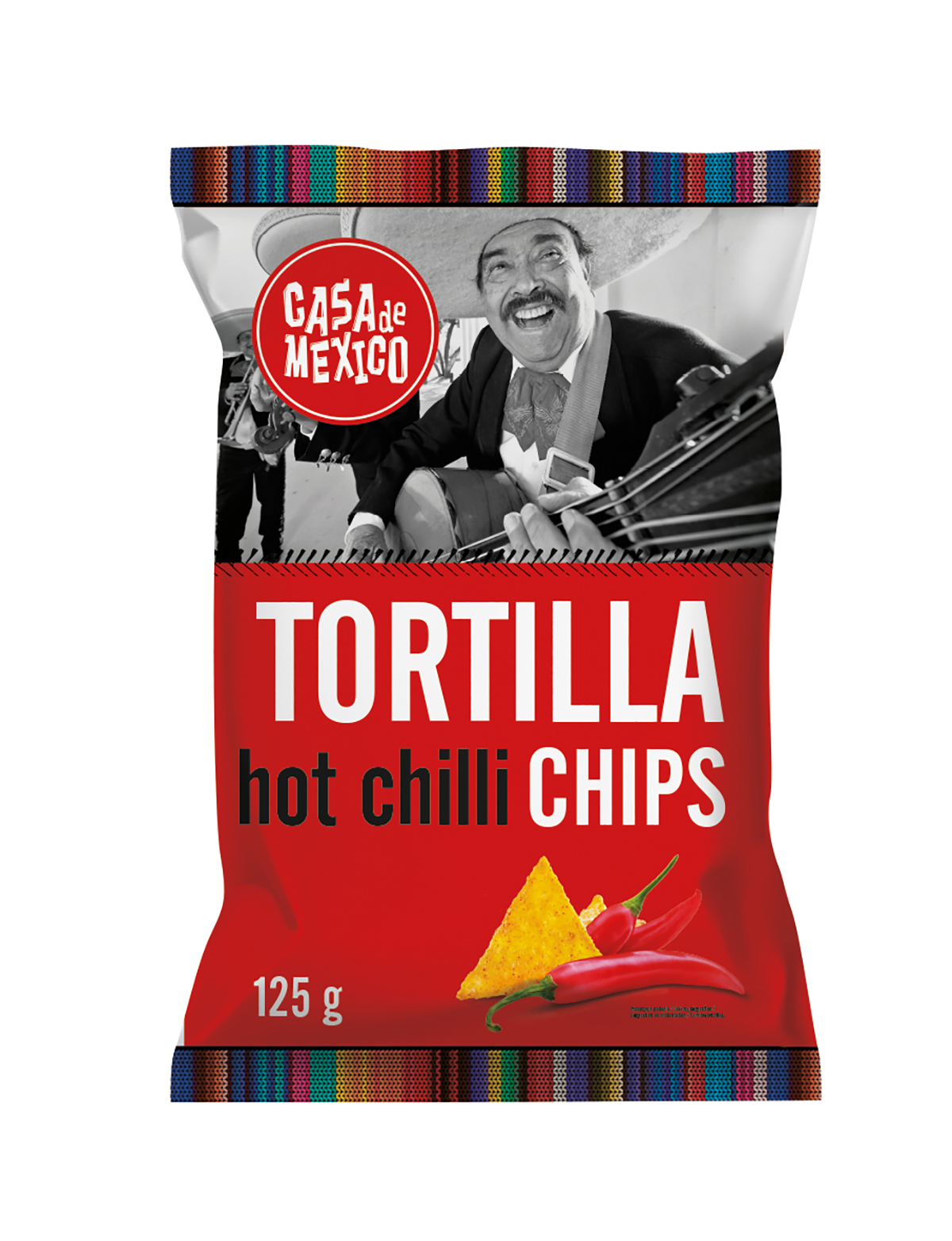 Case De Mexico Tortilla Chips Chilli 125 G