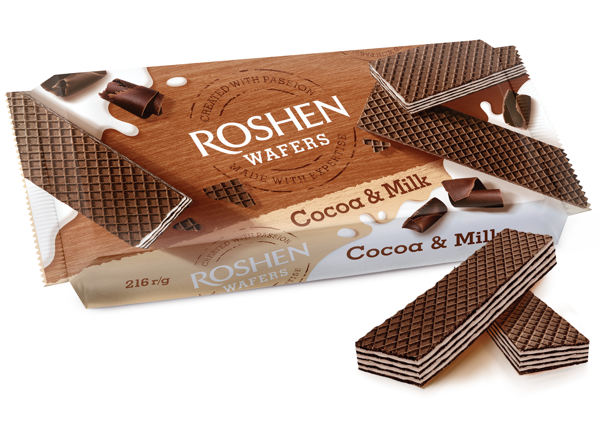 Wafers Cocoa&Milk 216 G