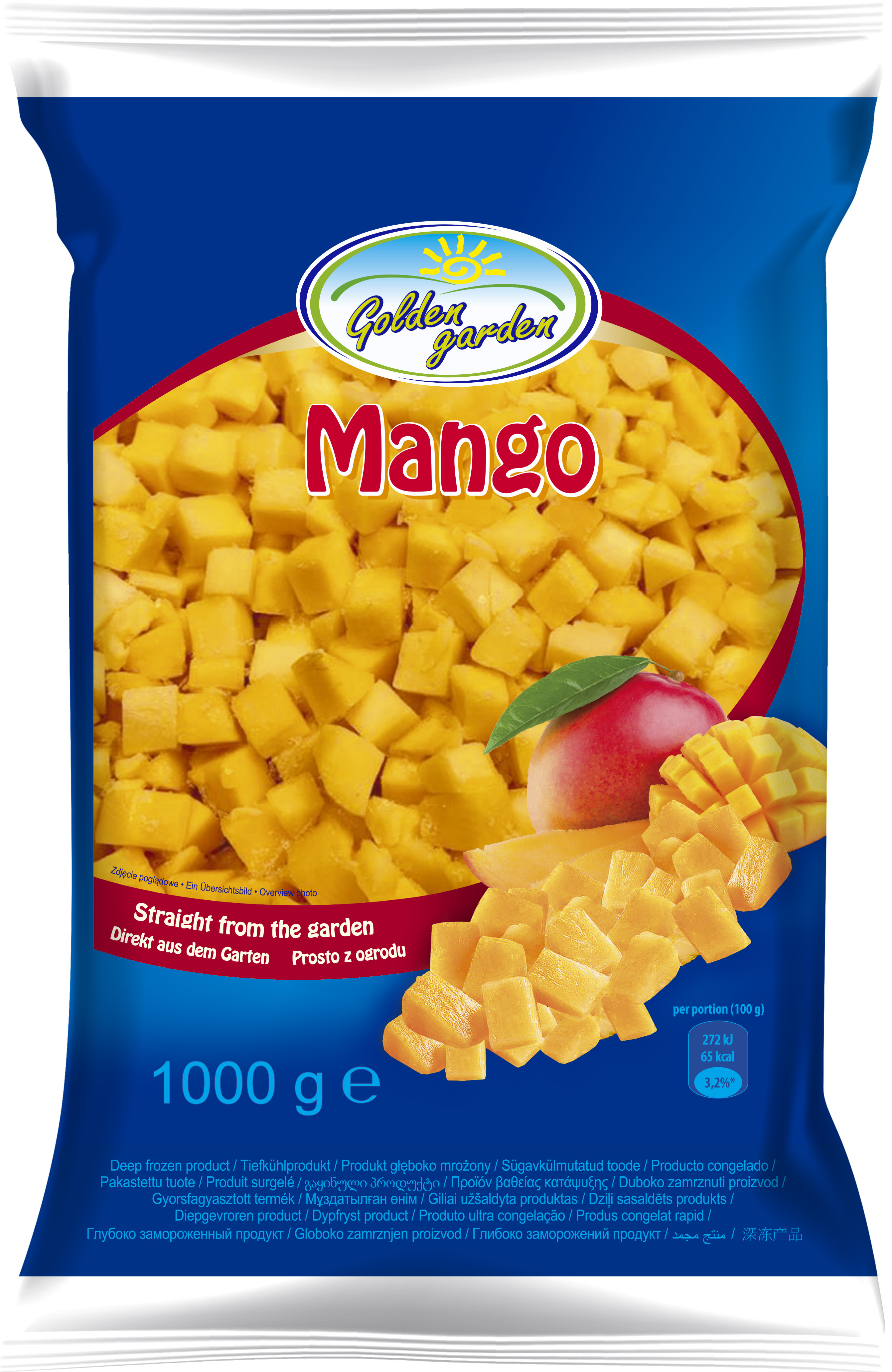 Golden Garden Mango Mrożone 1 Kg