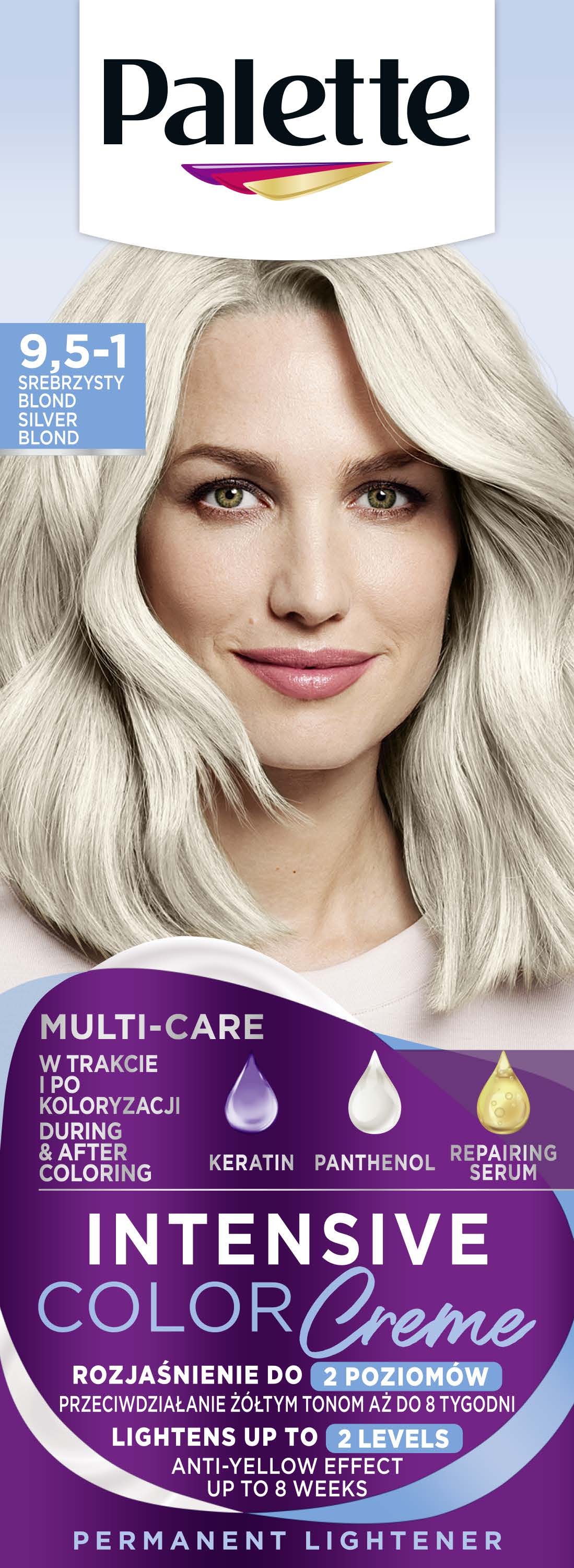 Palette Farba Srebrzysty Blond 9.5-1