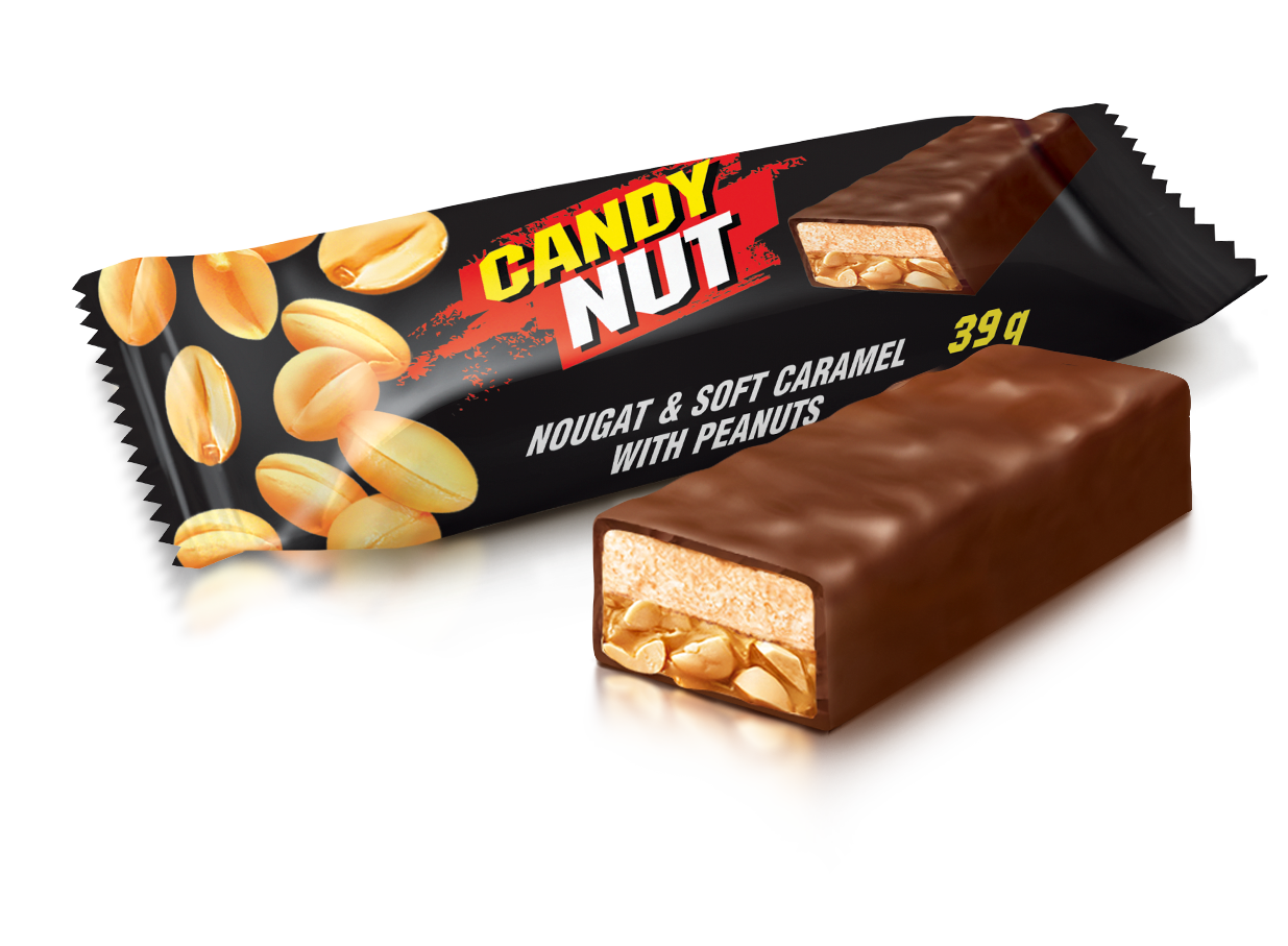 Candy Nut. Cukierki Nugatowe Z Karmelem I Orzechami Ziemnymi 1 Kg.