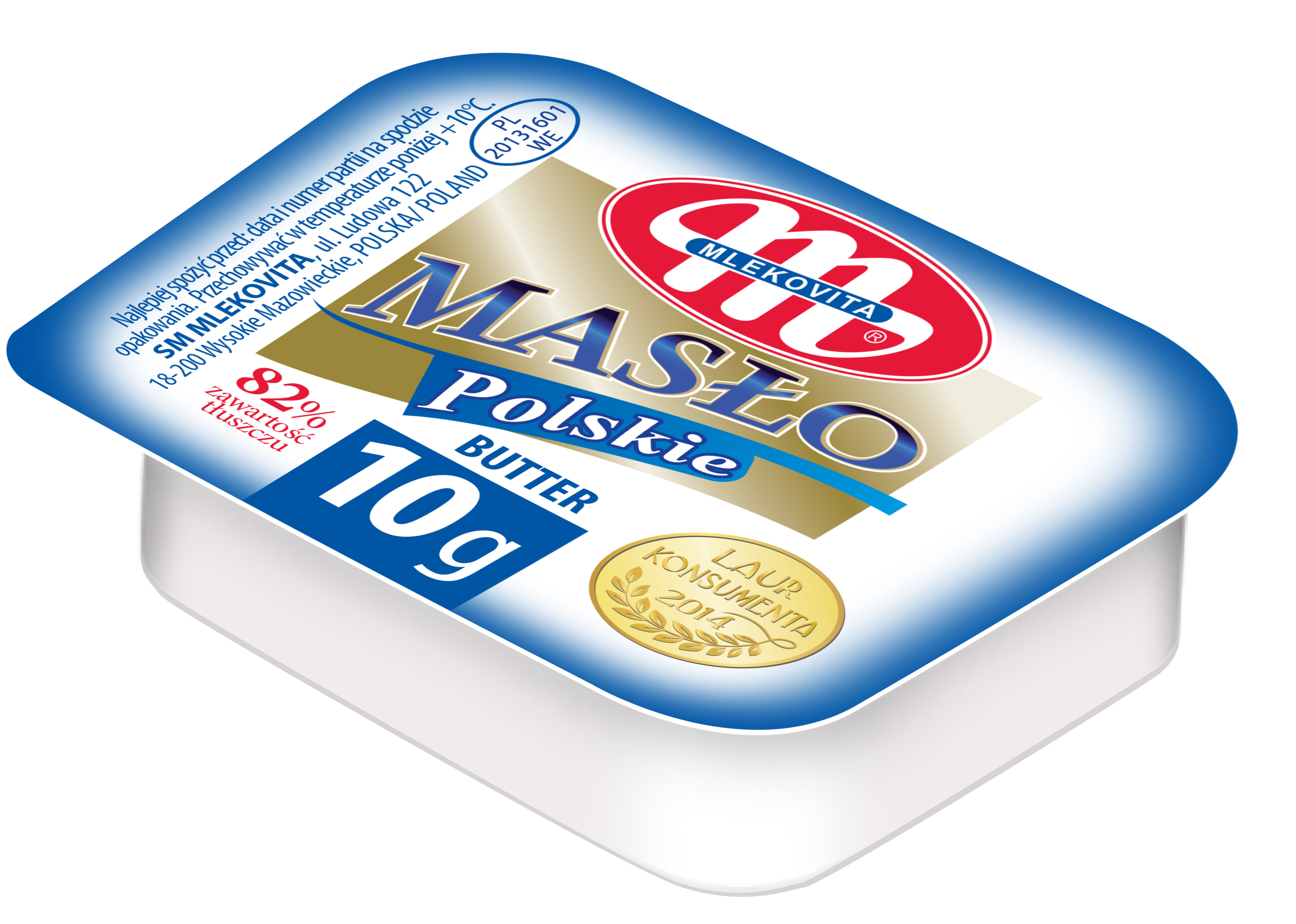 Mlekovita Masło Polskie Ekstra Mini 82% Tłuszczu 45X10G