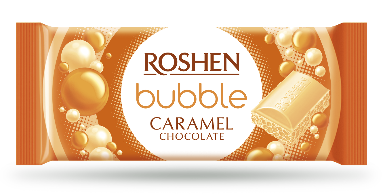 Czekolada Bąbelkowa Roshen Karmelowa 80 G